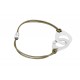 Bracelet Cuir Gris menottes DIANGELO REN042B