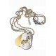 Pendentif pour homme D&G en Acier 2 tons - DJ0635