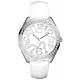 Montre GUESS W80022L1 Bracelet cuir blanc Femme