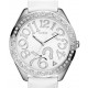 Montre GUESS W80022L1 Bracelet cuir blanc Femme