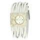 Montre BANANA MOON femme BORA leather L blanc 01459LWTLL