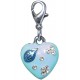  TRENDY CHARMS coeur bleu CH13